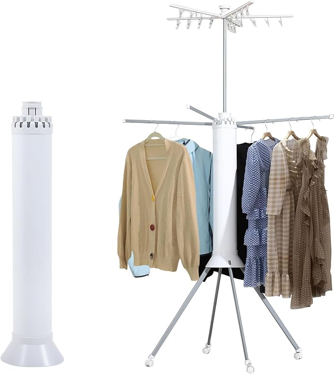 GCCSJ 4-Legged 2 Tier Folding Portable Octopus Style Clothes Drying Rack by GCCSJ