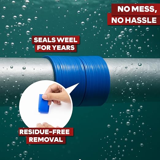 XFasten Self Fusing Silicone Tape Waterproof – 1" x 36 Feet Blue, Self - Image 6