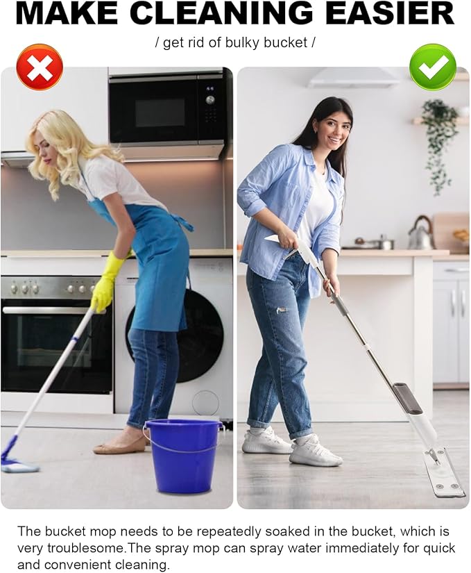 Spray Mop for Floor Cleaning Refillable Bottle - Image 6
