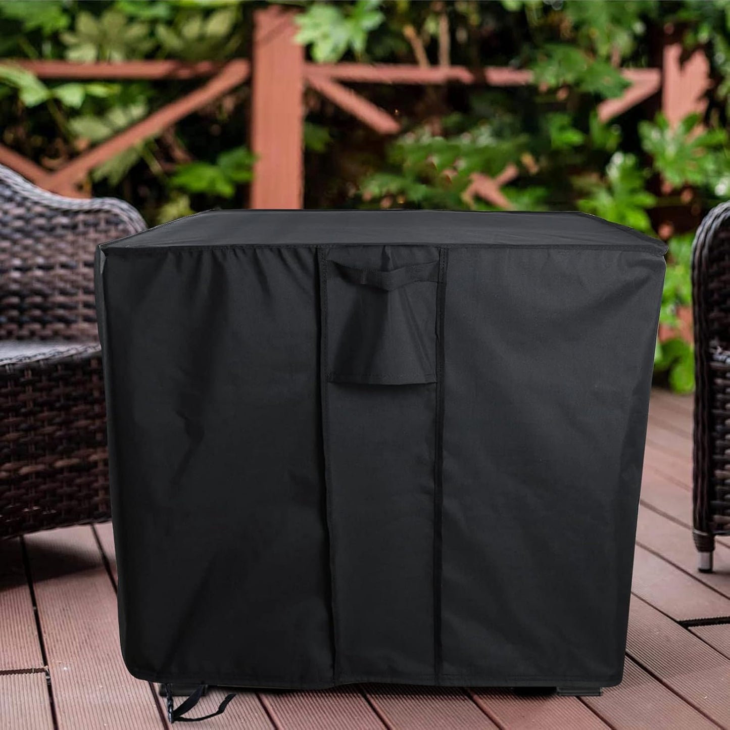 Outdoor Trash Can Cover for Suncast Hideaway Resin, Customize Size