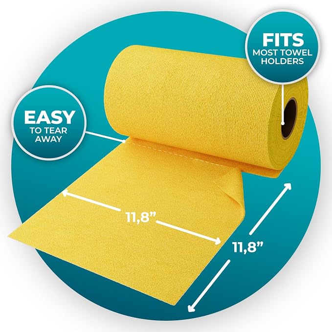 200 Pack Microfiber Cleaning Cloth Roll - Image 3
