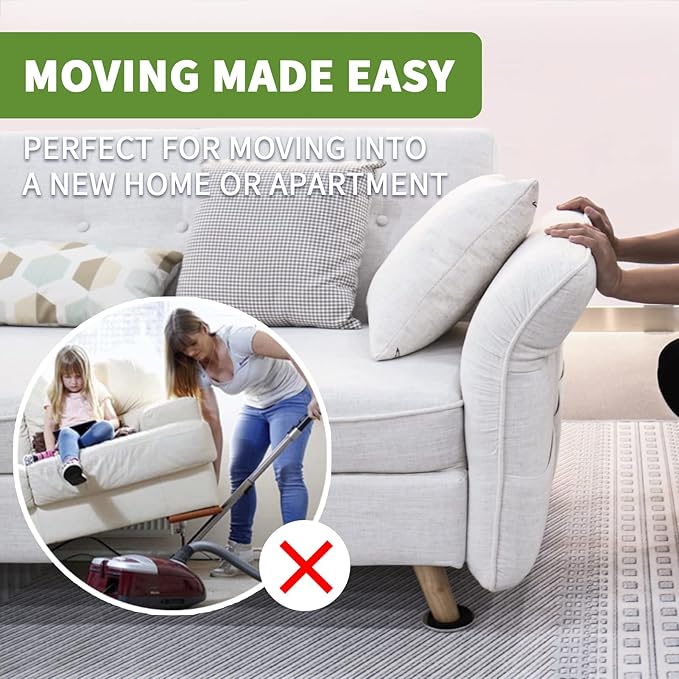 Furniture Sliders for Carpet 8 PCS - Image 5