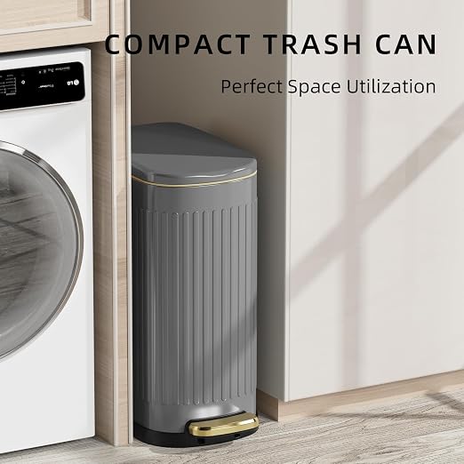KUK Slim Bathroom Trash Can - Image 3