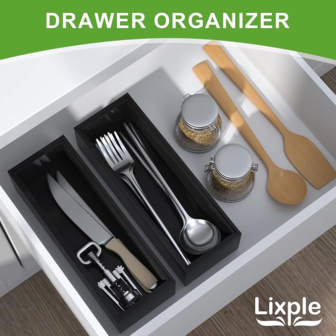 Premium Bamboo Kitchen Drawer Organizer - Image 5