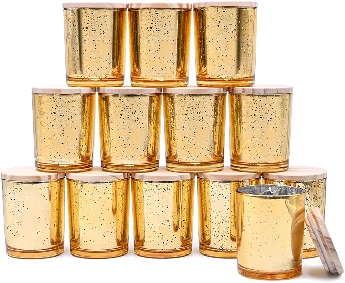 Thick Candle Jars for Making Candles 12 Pcs, 7 OZ Empty Jars by Showin