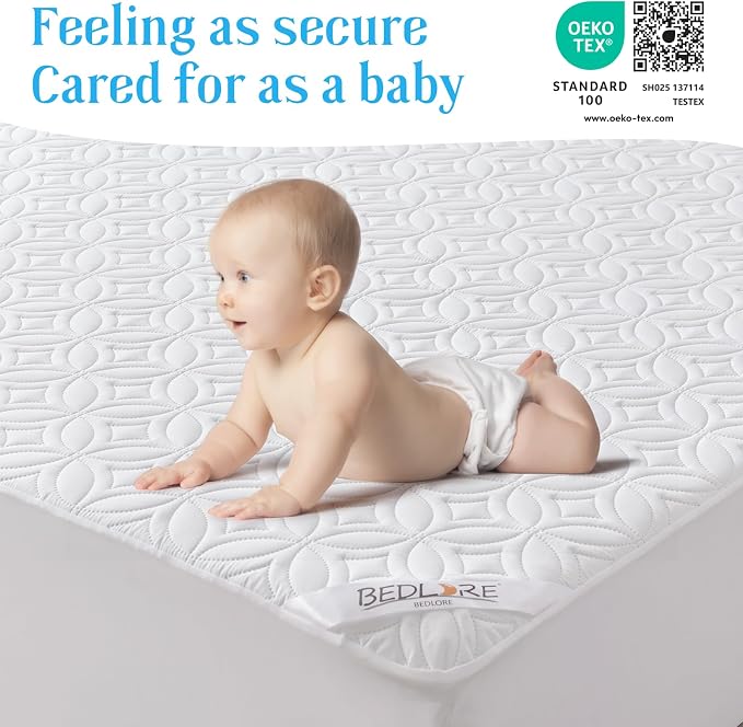 BEDLORE Waterproof Mattress Protector, Queen Size Noiseless Mattress Pad - Image 7