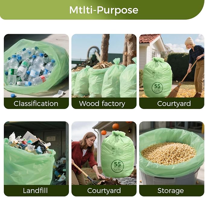 50-55 Gallon Compostable Trash Bags - Image 2
