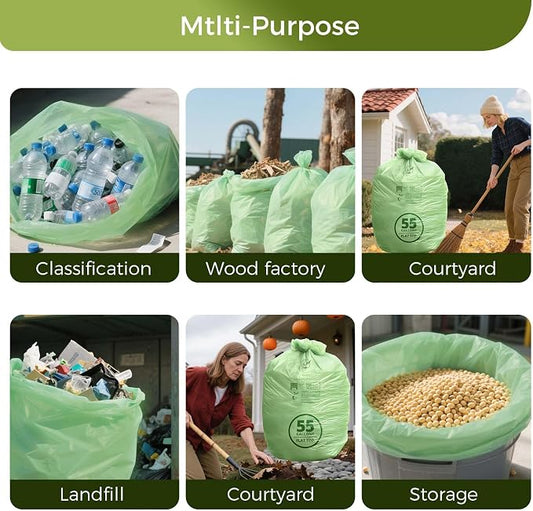 50-55 Gallon Compostable Trash Bags - Image 2