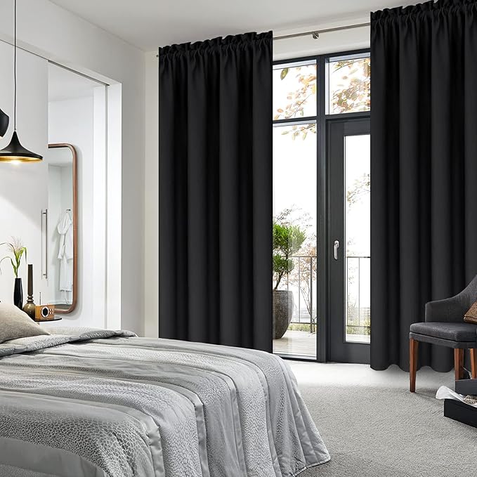 DWCN Blackout Curtains for Bedroom – Thermal Insulated Room Darkening Drapes - Image 2