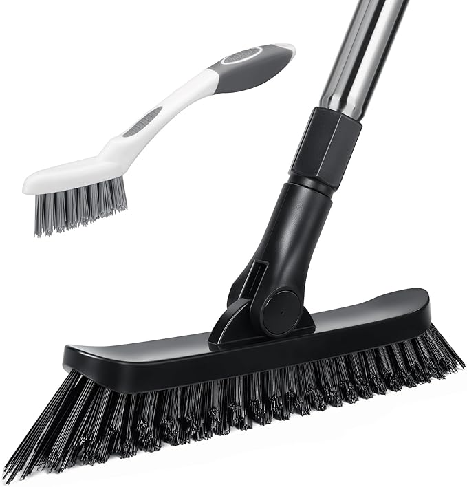 Qaestfy Grout Brush with Long Handle by Qaestfy
