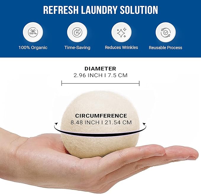 Ezhippie Quality Wool Dryer Balls - Image 2