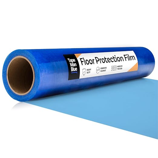Floor Protection Film, Made in USA, Painting and Construction, Temporary by TapeManBlue
