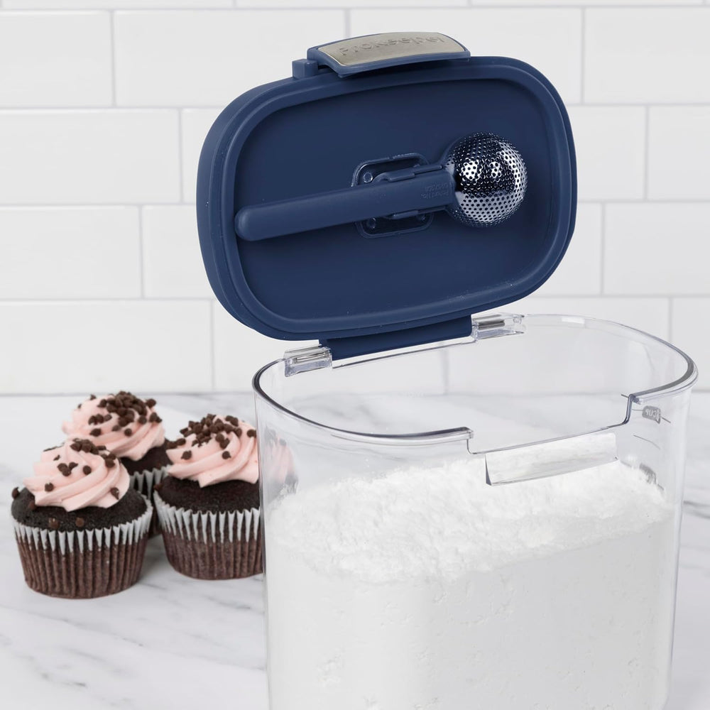 ProKeeper+ Airtight Food Storage Container Set – Clear Plastic Flour and Suga...