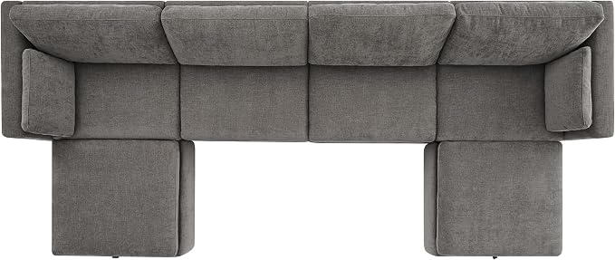 CHITA Oversized Modular Sectional Fabric Sofa Set, Extra Large U Shaped Couch - Image 5
