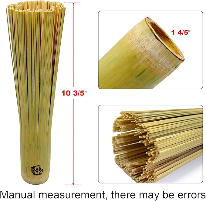 Handmade Bamboo Wok Brushes 2 Pack – 100% Natural, No Metal, Eco-Friendly - Image 2