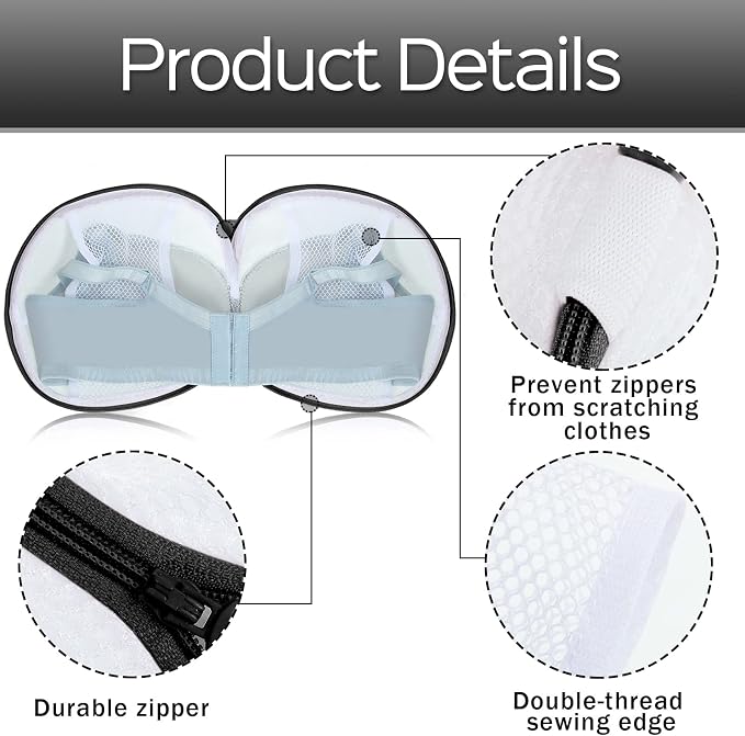 Shappy 6 Pieces Bra Washing Bag - Image 3