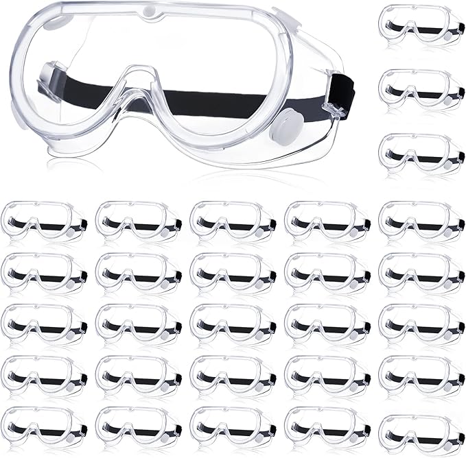 Yunsailing Protective Safety Goggles Lab Over Glasses Clear Anti Fog Eye by Yunsailing