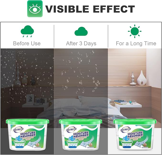 NATRUTH Moisture Absorber boxes, Unscented 500ml*10.5OZ Closet Dehumidifier - Image 6