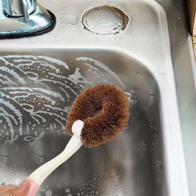 2 Pack Kitchen Scrub Brushes for Cleaning Dish Brush - Image 4
