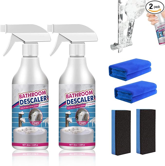 2PCS Bathroom Descaler Foam Cleaner, Stubborn Stains Cleaner, Bath-room by Unknown