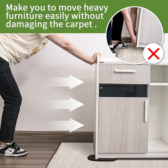 Furniture Sliders for Carpet 4 PCS - Image 5