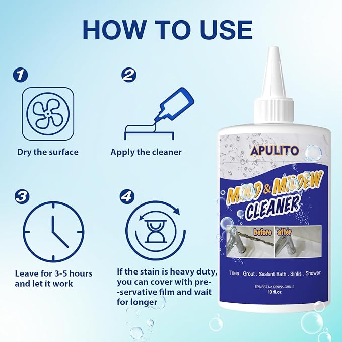 APULITO Household cleaner Gel for Bathroom Shower Kitchen Tile Sink Countertop - Image 5