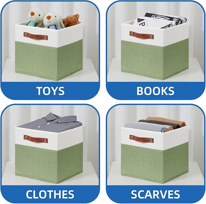 Temary Fabric Storage Bin 11x11 Cube Storage Bins - Image 4