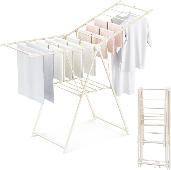 GameGem Clothes Drying Rack, Drying Rack Clothing, Foldable Laundry Drying Rack by GameGem