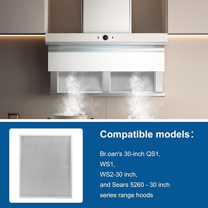 Allure Range Hood Filter Replacement 14.2" x 11.8" BPS1FA30 - Image 5