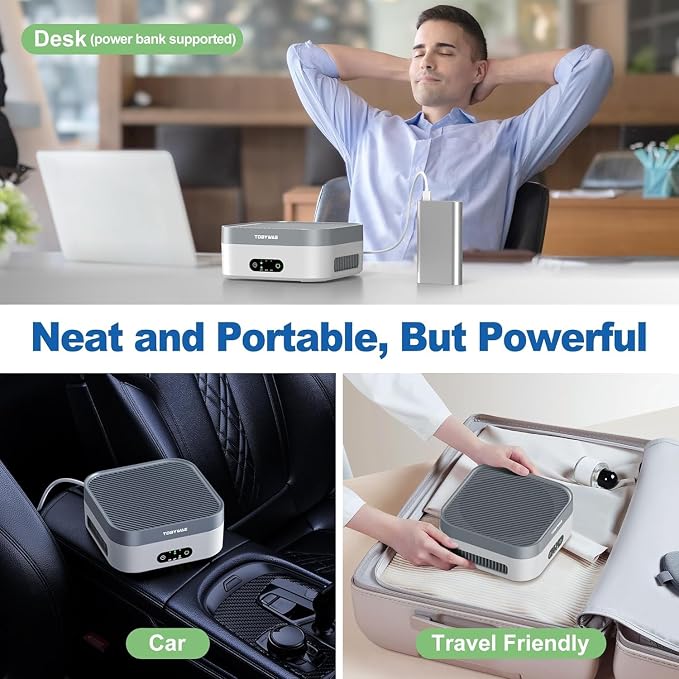 Air Purifier 2 Pack for Bedroom Up to 1200 ft², H13 True HEPA Air Purifier for - Image 8