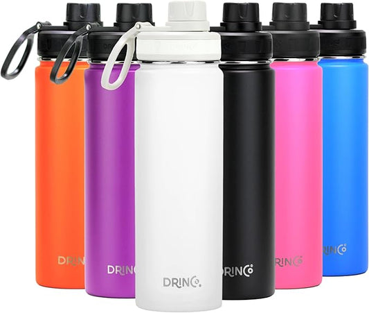 DRINCO Stainless Steel Water Bottle Spout Lid Vacuum Insulated Double Wall by Drinco