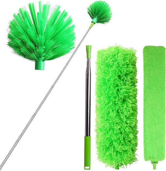Cobweb Duster with Extension Pole, Bafezoze Ceiling Fan Duster with Long Handle by bafezoze