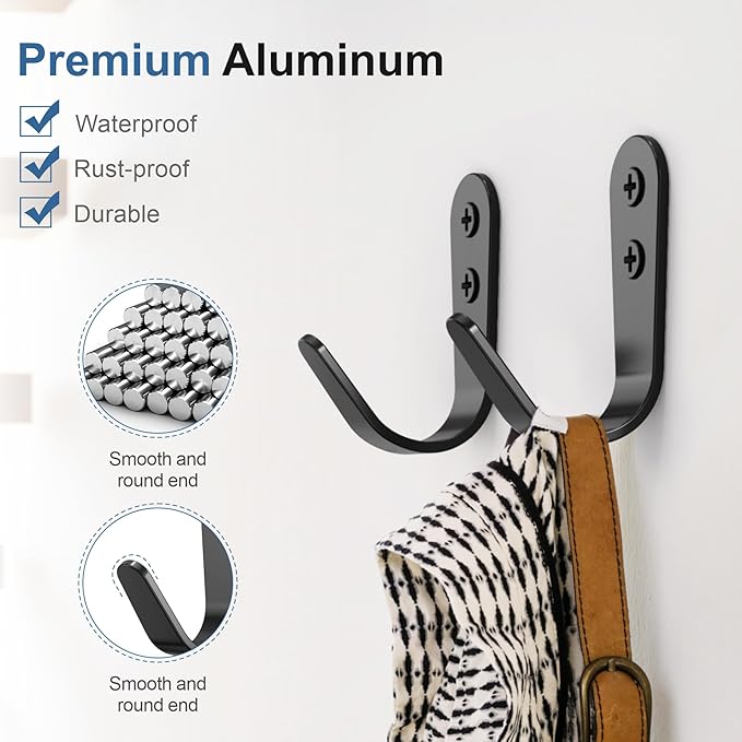 10PCS Hooks - Wall Mount Coat Hooks - Image 2