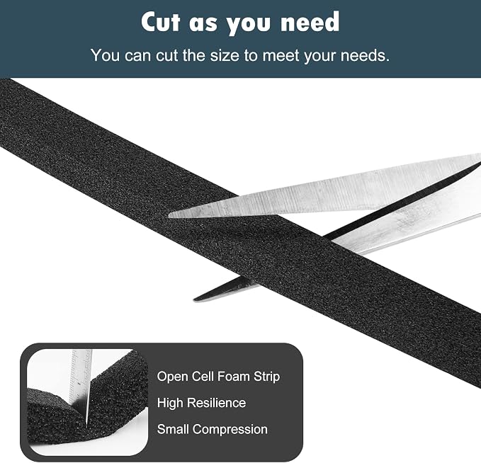 YIJUHOU Weather Stripping Door Seal Window Air Conditoner Insulation Foam Seal - Image 5