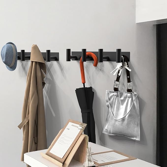 VAEHOLD 2PACK Hat and Coat Wall Mount Rack - Image 7