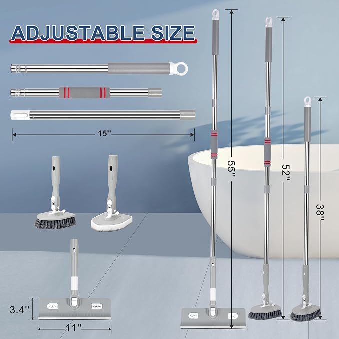 Tile Tub Floor Cleaner Scrubber - Image 2