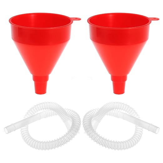 Flexible Fuel Funnel with Long Hose Plastic Small Wide Mouth Filling Funnel Car by Nayciiy