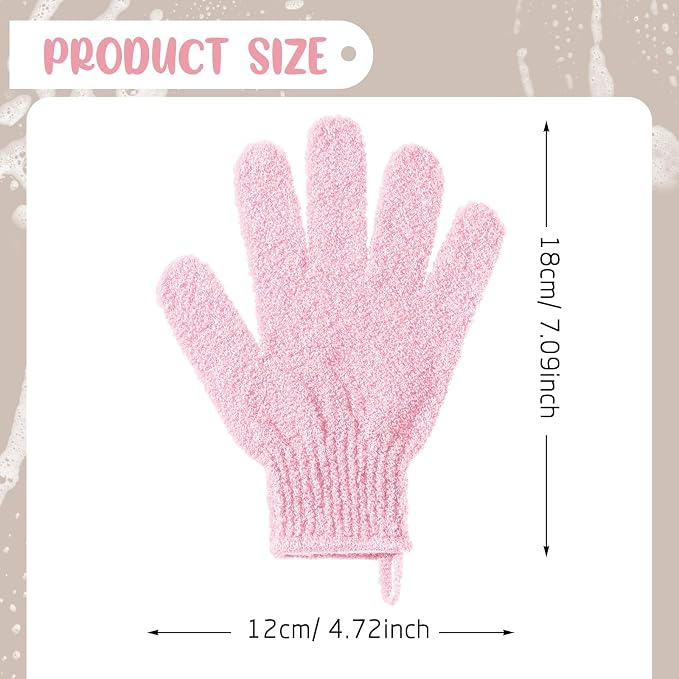 104 Pcs Exfoliating Glove Bulk Shower Gloves - Image 2
