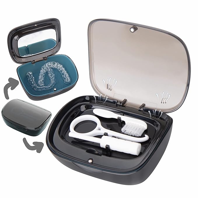 MURRI&MURRDI Retainer Case, Denture Bath Box by MURRIMURRDI