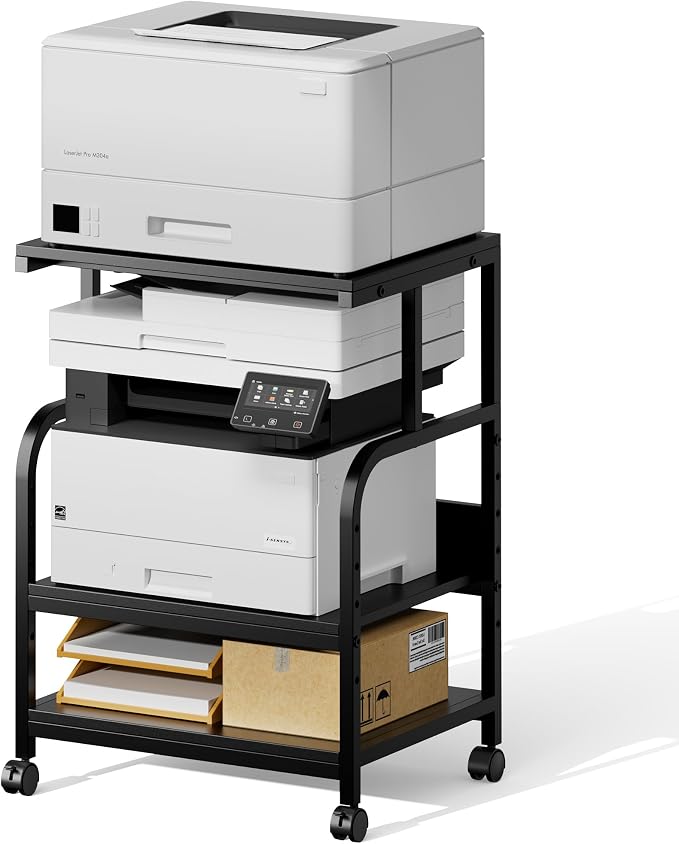 Printer Stand, 20×16×28'' Metal Printer Table - Image 9