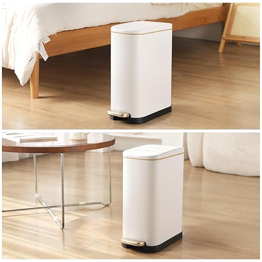 Bathroom Trash Can with Soft-Close Lid 3.5 Gallon Stainless Steel Garbage Can - Image 7
