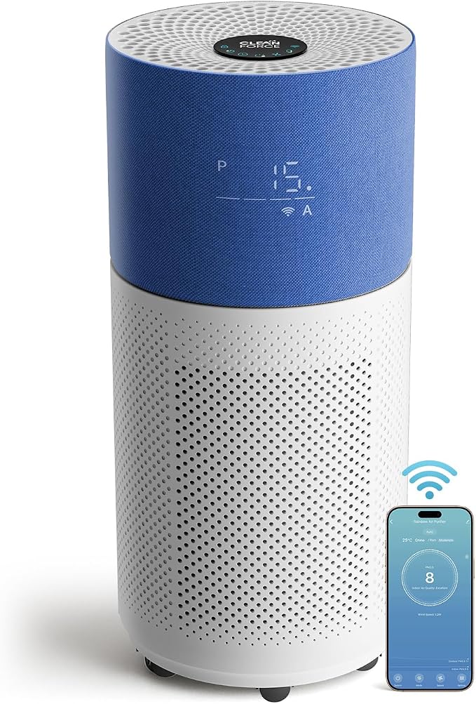 CleanForce Air Purifier for Home Large Room up to 2550 ft², Swiss Sanitized by CLEANFORCEAIR