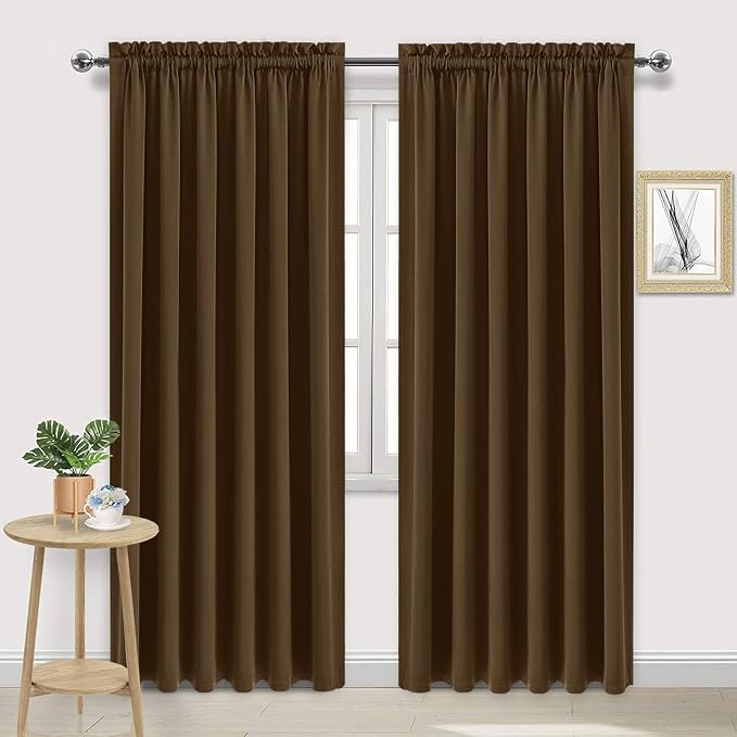 DWCN Blackout Curtains for Living Room Thermal Insulated, Energy Saving & Noise by DWCN