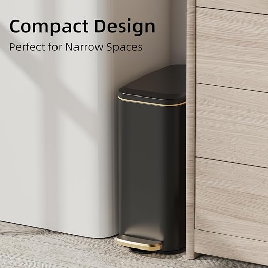 KUK Slim Bathroom Trash Can - Image 3