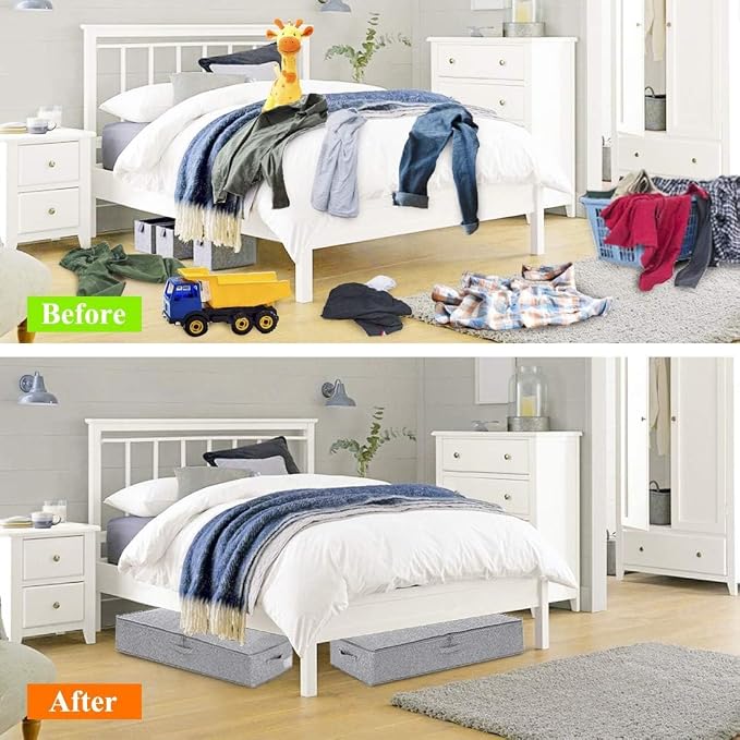 punemi Under Bed Storage, 3 Pack Underbed Storage Container Bags - Image 9