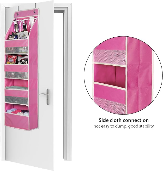Univivi 5-Shelf Fabric Door Storage Over Door Hanging Organizer - Image 4