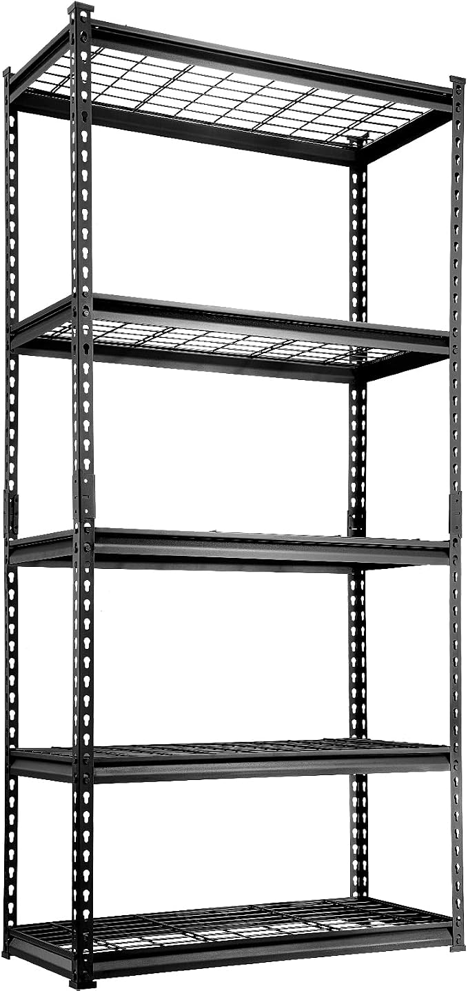 VEVOR Storage Shelving Unit, 5-Tier Adjustable, 2000 lbs Capacity, Heavy Duty - Image 12