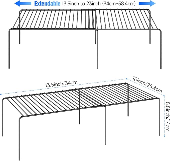 Expandable Storage Shelf, Pantry Organizers and Storage, Adjustable Rustproof - Image 3