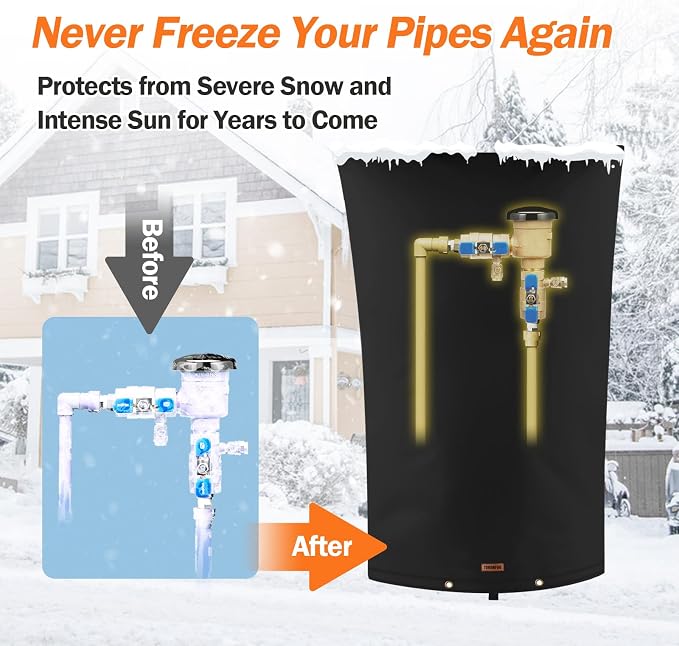TOHONFOO Backflow Preventer Pipe Insulation Cover - Image 3