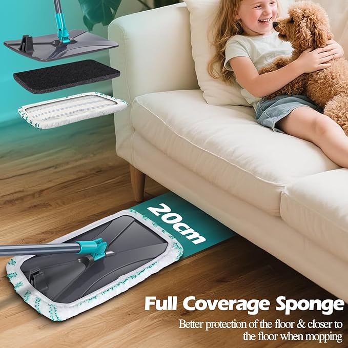 MASTERTOP Microfiber Flat Mop, Extra Large Surface Dust Mop - Image 5